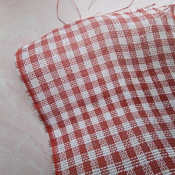 Plaid paper mesh picnic checkered liner table part - Picture 2 of 4